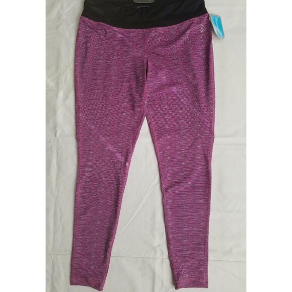 Be Inspired Pink/Black Athletic Performance Quick Dry Tight Fit Leggings Large - Picture 4 of 15